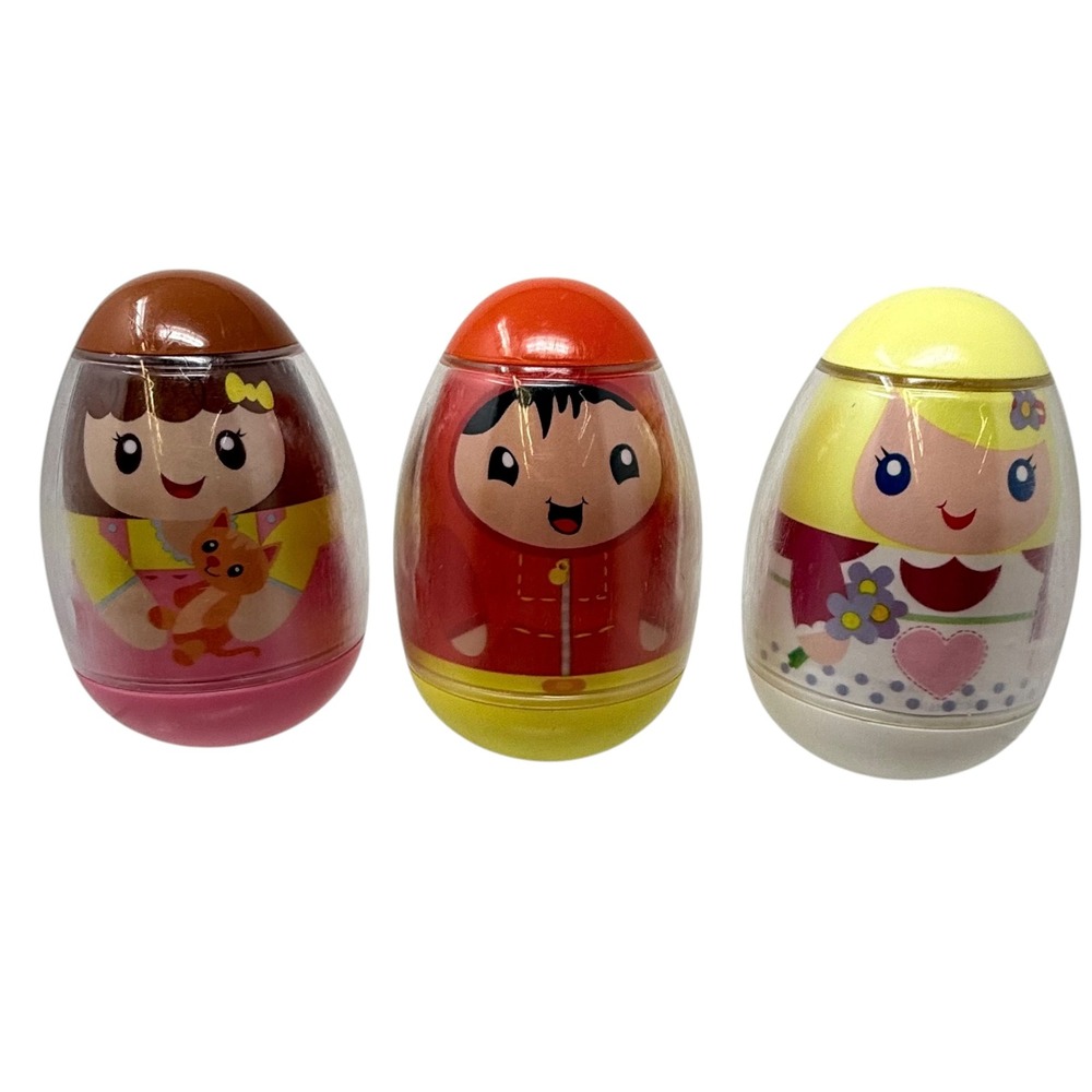 Hasbro Weebles Figures Kids‎ Set of 3 Multicolor Good 2009 Vintage Wobble Toys